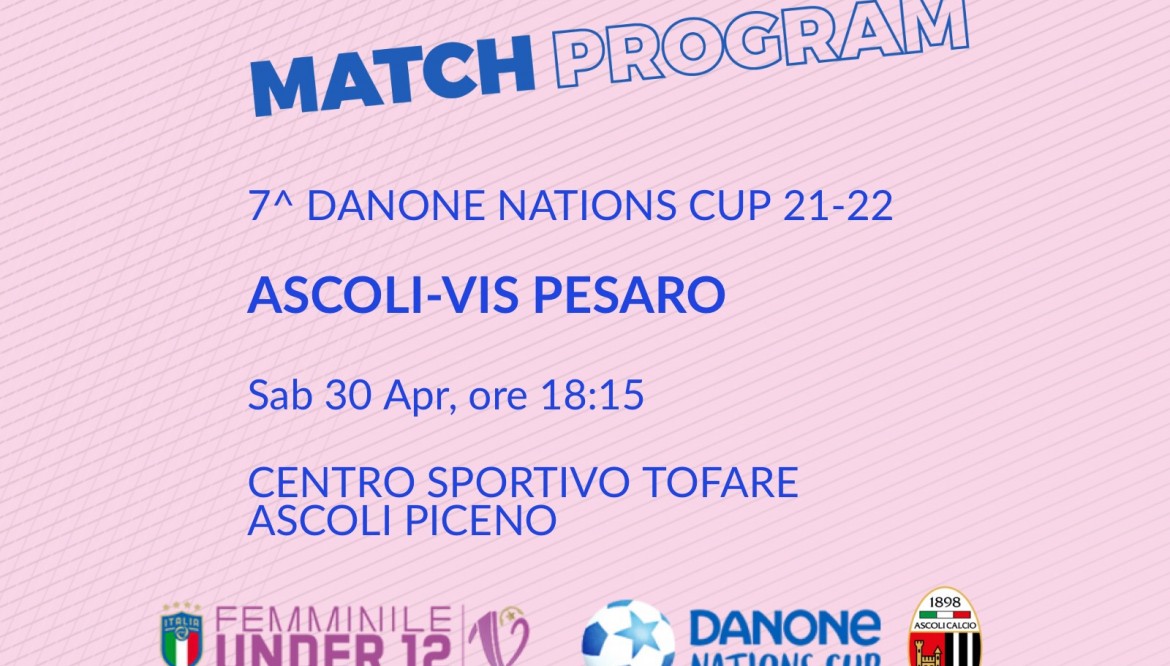 DANONE NATIONS CUP | IL PROGRAMMA DELLA 7^ GIORNATA