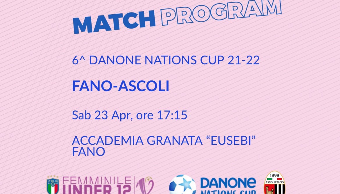 DANONE NATIONS CUP | IL PROGRAMMA DELLA 6^ GIORNATA