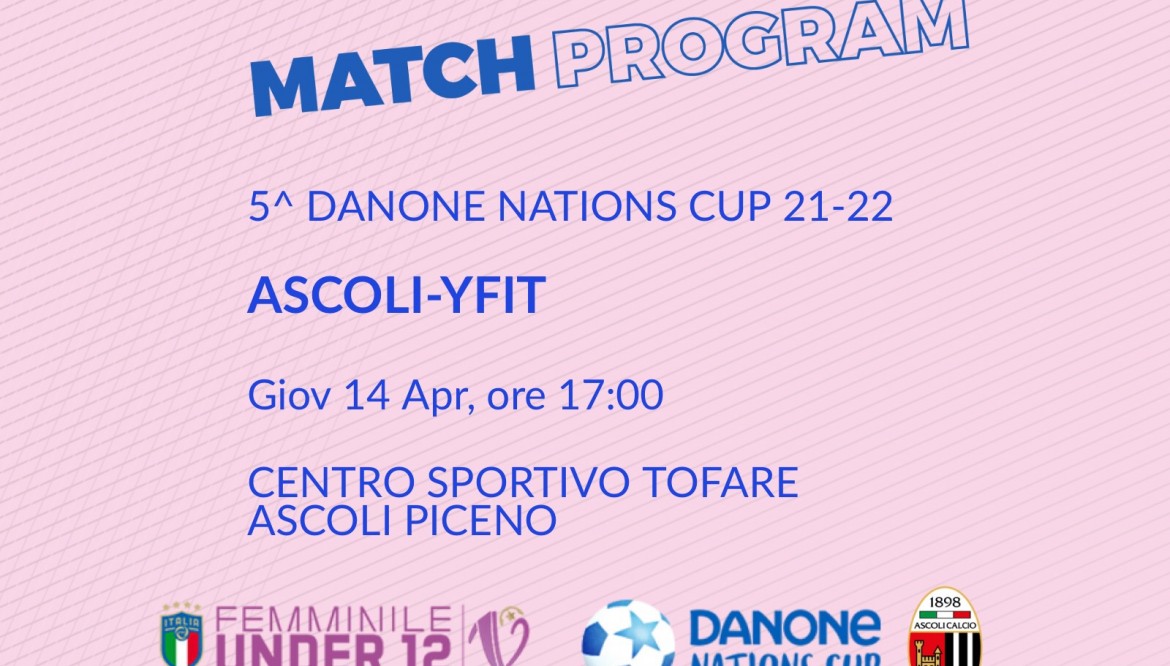 DANONE NATIONS CUP | IL PROGRAMMA DELLA 5^ GIORNATA