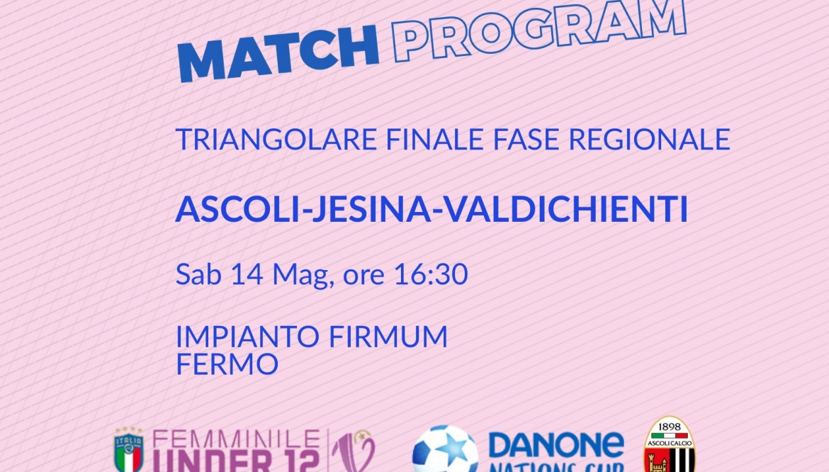 DANONE NATIONS CUP | TRIANGOLARE FINALE FASE REGIONALE