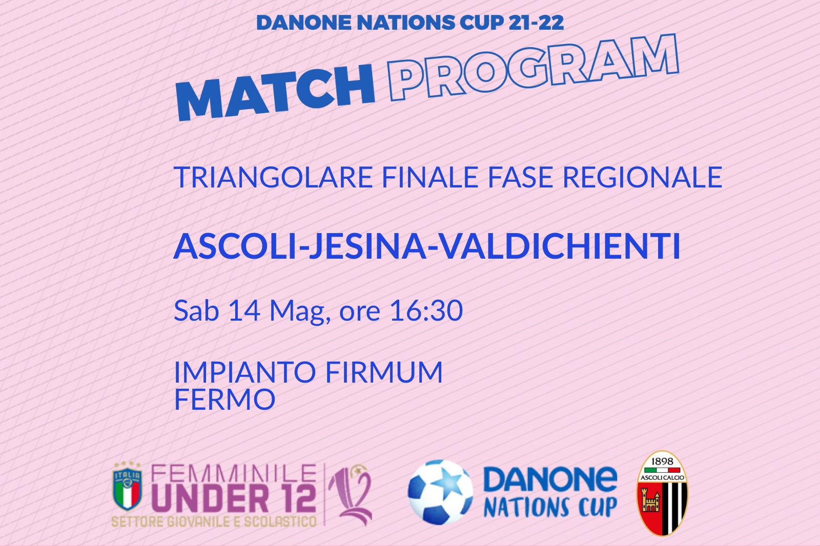 DANONE NATIONS CUP | TRIANGOLARE FINALE FASE REGIONALE