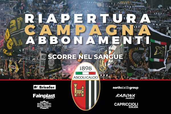 Riapertura campagna abbonamenti dal 24 agosto al 3 settembre.