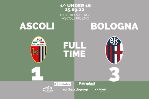 UNDER 16 | ASCOLI-BOLOGNA 1-3