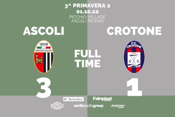 PRIMAVERA 2 | ASCOLI-CROTONE 3-1