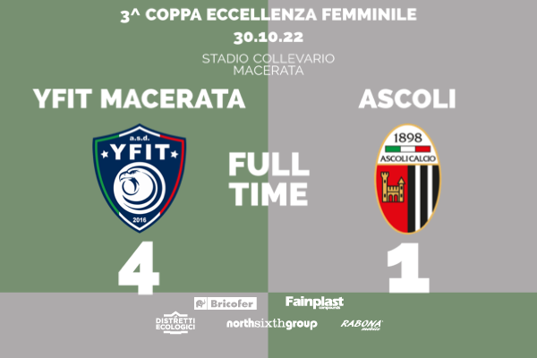 COPPA ECCELLENZA FEMMINILE | YFIT MACERATA-ASCOLI 4-1