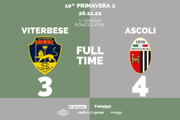 PRIMAVERA 2 | VITERBESE-ASCOLI 3-4