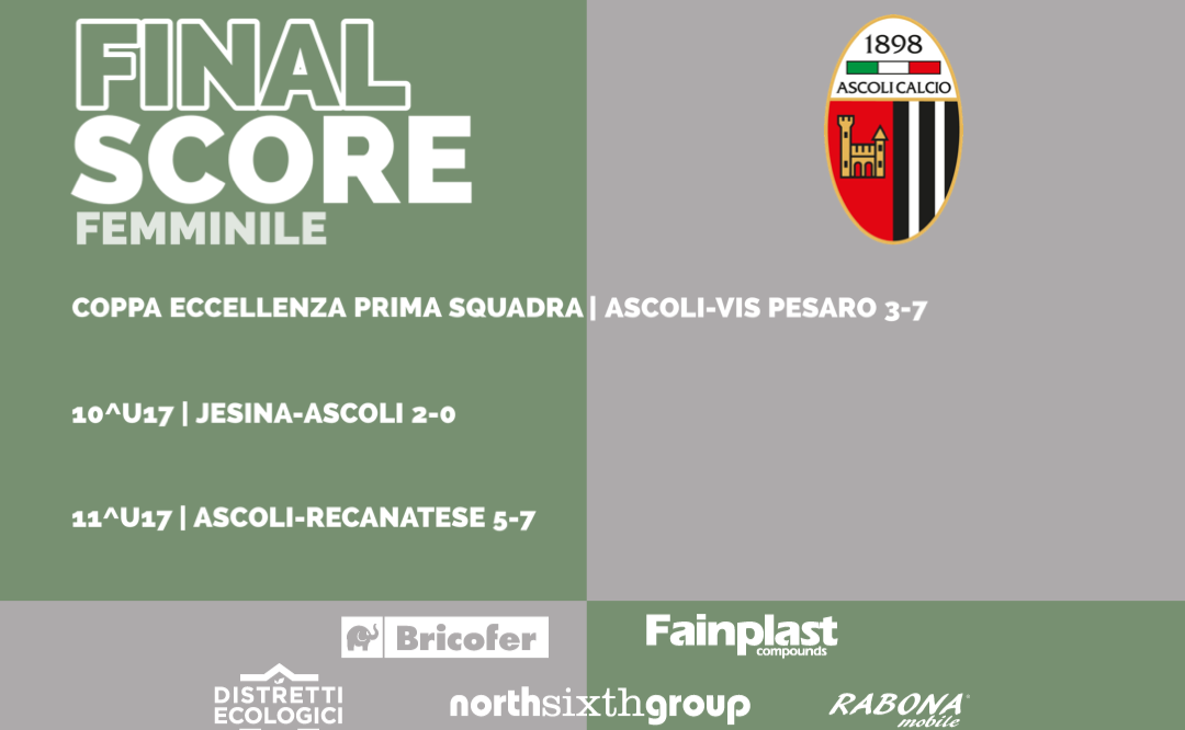 ASCOLI CALCIO FEMMINILE | I RISULTATI DEL WEEKEND