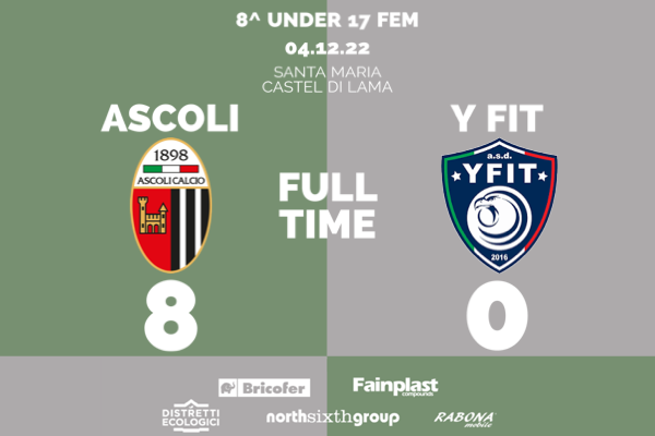 UNDER 17 FEMMINILE | ASCOLI- Y FIT MACERATA 8-0