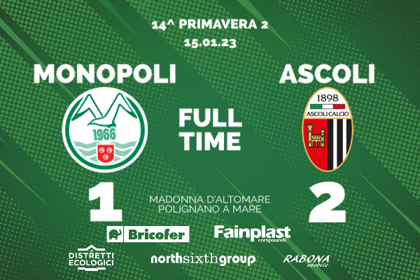 PRIMAVERA 2 | MONOPOLI-ASCOLI 1-2