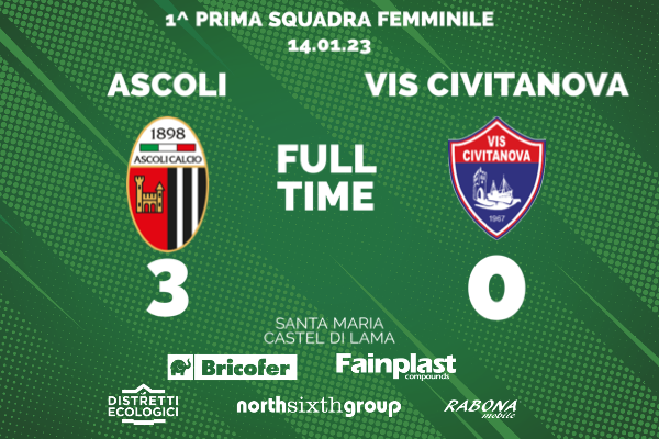 PRIMA SQUADRA FEMMINILE | ASCOLI-VIS CIVITANOVA 3-0