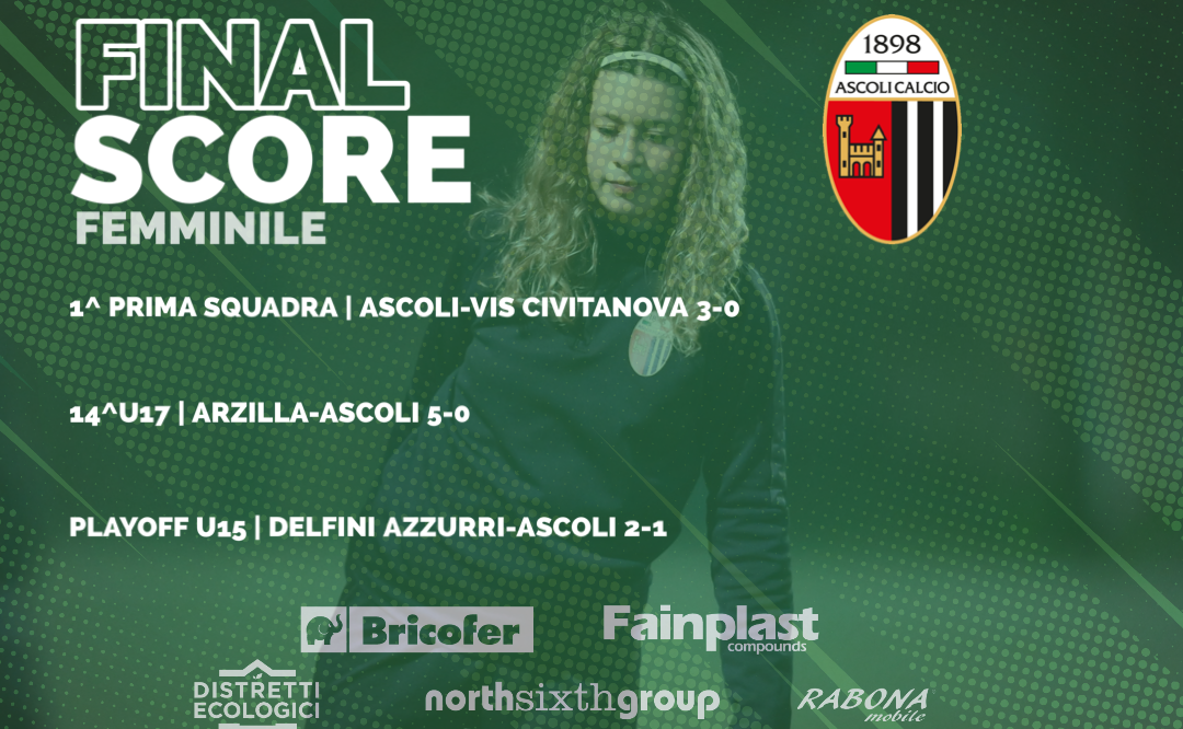 ASCOLI CALCIO FEMMINILE | I RISULTATI DEL WEEKEND