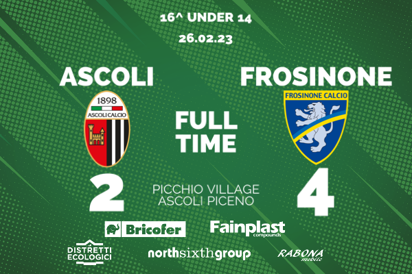 UNDER 14 | ASCOLI-FROSINONE 2-4