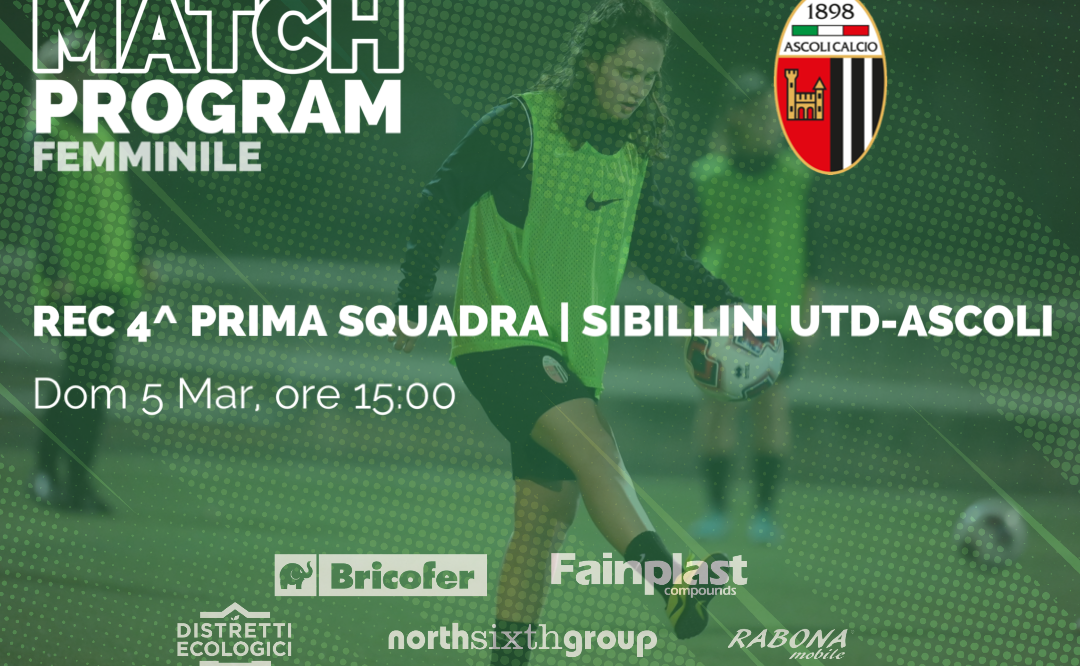 ASCOLI CALCIO FEMMINILE | IL PROGRAMMA DEL WEEKEND