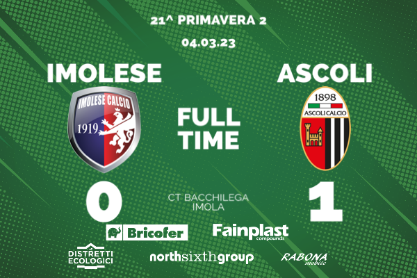 PRIMAVERA 2 | IMOLESE-ASCOLI 0-1