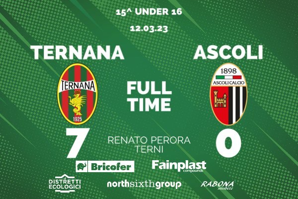 UNDER 16 | TERNANA-ASCOLI 7-0