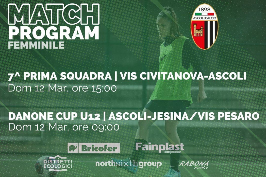 ASCOLI CALCIO FEMMINILE | IL PROGRAMMA DEL WEEKEND