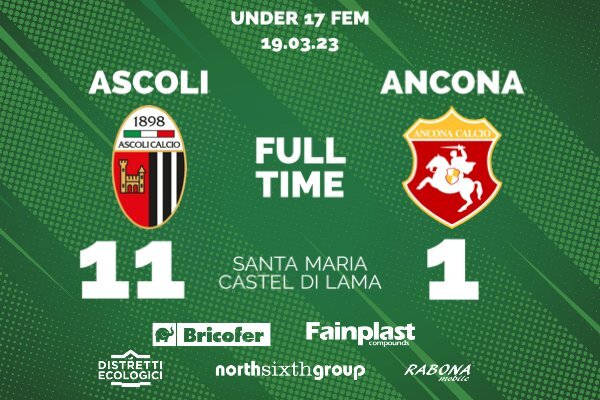 UNDER 17 FEMMINILE | ASCOLI-ANCONA RESPECT 11-1