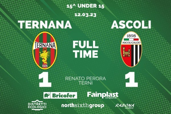 UNDER 15 | TERNANA-ASCOLI 1-1