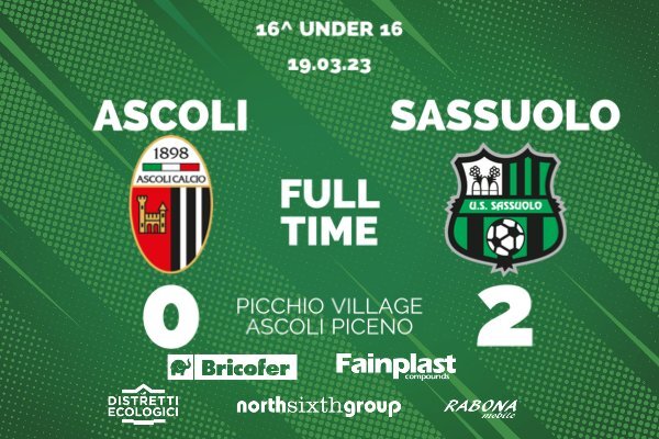 UNDER 16 | ASCOLI-SASSUOLO 0-2