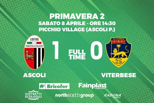 PRIMAVERA 2 | ASCOLI VITERBESE 1-0