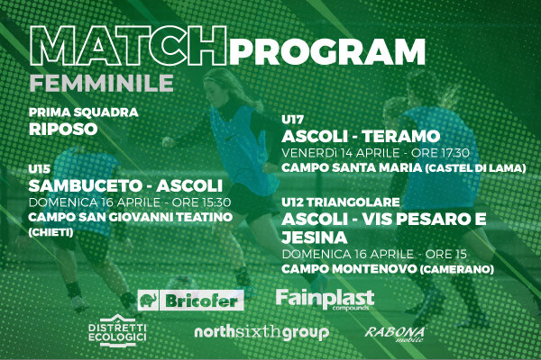 FEMMINILE | MATCH PROGRAM