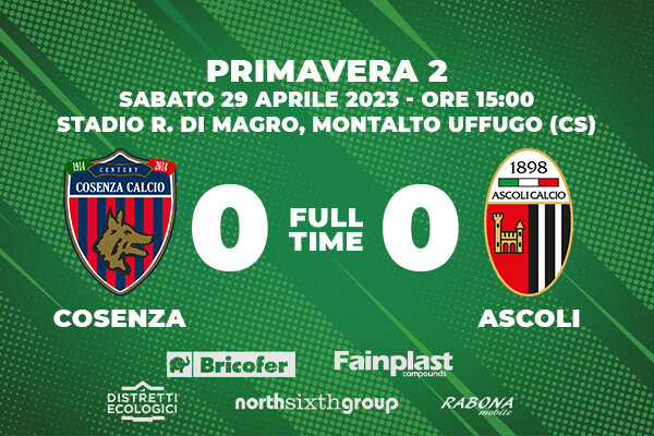 PRIMAVERA 2 | COSENZA-ASCOLI 0-0