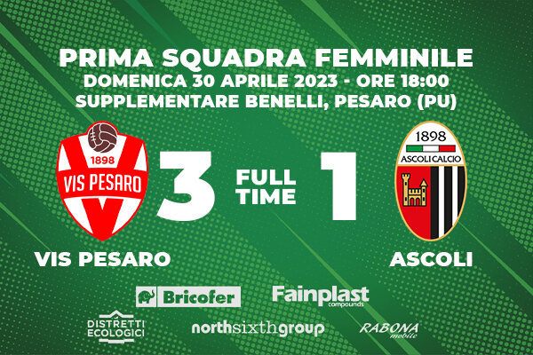 PRIMA SQUADRA FEMMINILE | VIS PESARO-ASCOLI 3-1