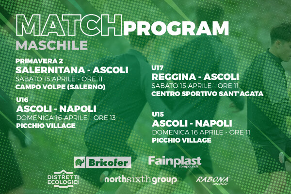 SETTORE GIOVANILE | MATCH PROGRAM