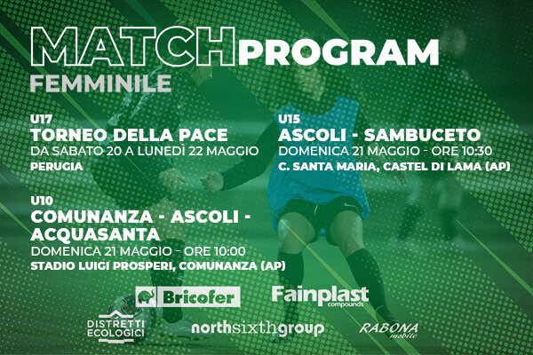 ASCOLI CALCIO FEMMINILE | IL PROGRAMMA DEL WEEKEND