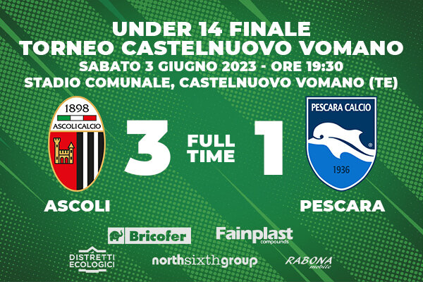 UNDER 14 | TORNEO CASTELNUOVO VOMANO | ASCOLI-PESCARA 3-1