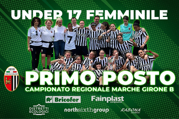L’Under 17 Femminile vince il Campionato Regionale Marche – Girone B