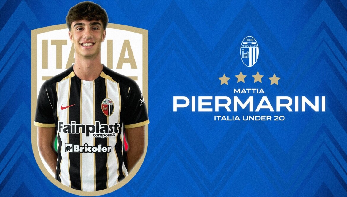 Ascoli Calcio – Piermarini convocato nell’Italia Under 20 dal CT Bernardo Corradi