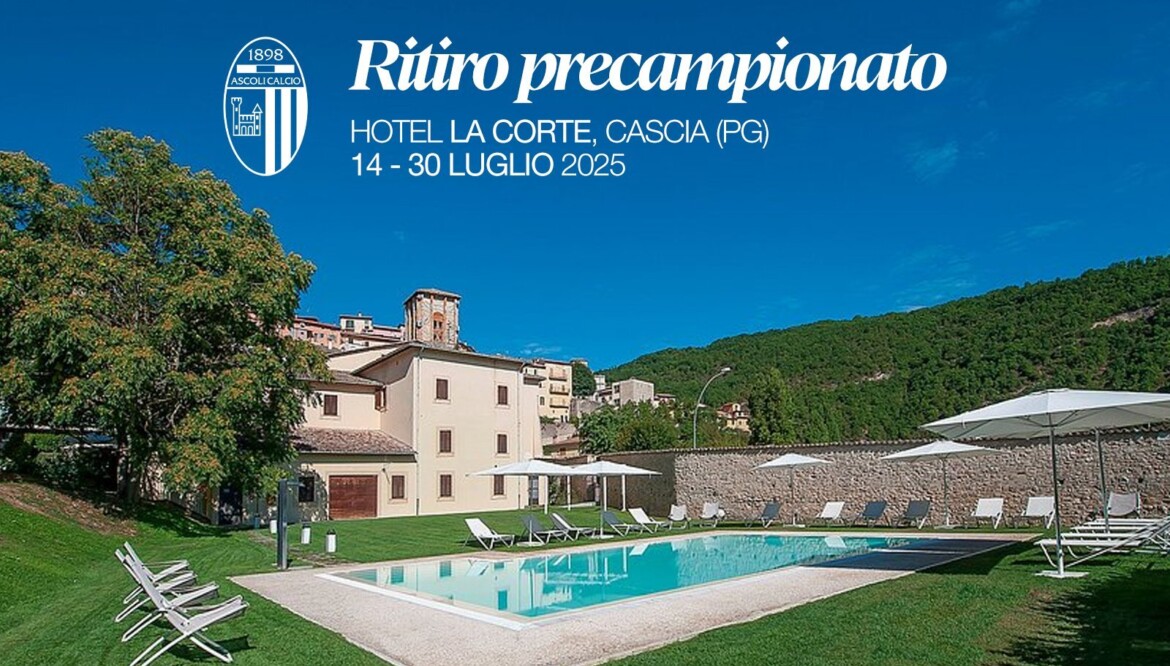 Il nuovo Ascoli ripartirà da Cascia: le date del ritiro.
